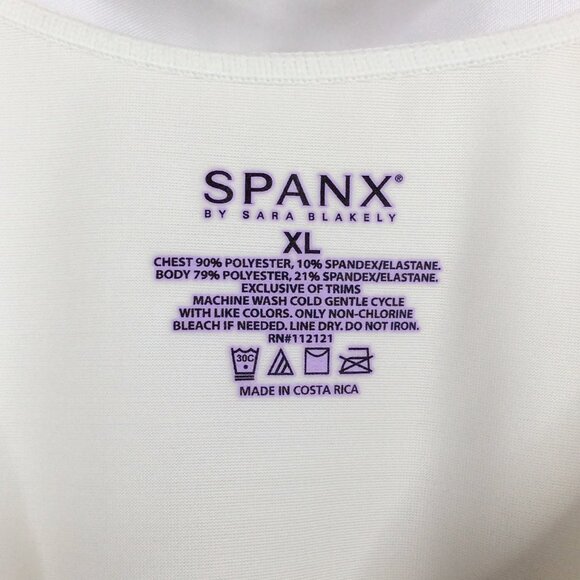 SPANX HIDE & SLEEK CRISSCROSS SLIMMING CAMI CAMISOLE SHAPEWEAR WHITE SIZE XL - Picture 6 of 6